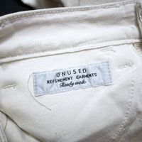 (DESIGNERS) MADE IN JAPAN UNUSED DISTRESSED 5 POCKET COLOR DENIM PANTS