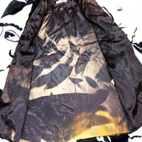 (VINTAGE) 1990'S～ MADE IN USA DONNY BROOK ALL OVER FACE PATTERN PRINT FAUX FUR COAT