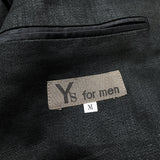 (designers) 1980'S～ Y's for MEN OLD TAG LINEN 100% 2 BUTTON BLAZER JACKET