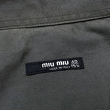 (DESIGNERS) MADE IN ITALY miu miu FRONT FLY PLAN SHIRT