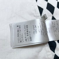 (DESIGNERS) MADE IN ITALY BOTTEGA VENETA DIAMOND PATTERN GRADATION PRINT OPEN COLLAR SHORT SLEEVE SHIRT