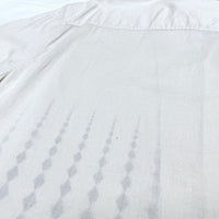 (DESIGNERS) MADE IN ITALY BOTTEGA VENETA DIAMOND PATTERN GRADATION PRINT OPEN COLLAR SHORT SLEEVE SHIRT