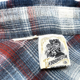 (VINTAGE) 1980'S～ KENNINGTON SHADOW PLAID WESTERN SHIRT