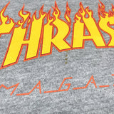 (vintage) 1990'S～ MADE IN USA THRASHER MAGAZINE FLAME LOGO PRINT SWEAT SHIRT