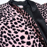 (vintage) DEAD STOCK NEW 1990'S～ REMINISCENCE LEOPARD PATTERN PRINT CORDUROY SHAWL COLLAR BLAZER JACKET