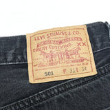 (VINTAGE) 1990'S～ MADE IN USA Levi's 501 POST DYED BLACK DENIM PANTS