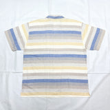 (VINTAGE) 1980'S～ OUTSIDEBRUNCH by Jantzen STRIPED PATTERN LOOP COLLAR SHORT SLEEVE BOX SHIRT