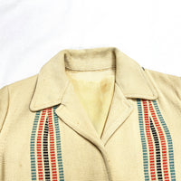(VINTAGE) 1950'S Losso HAND WOVEN CHIMAYO JACKET AS IS