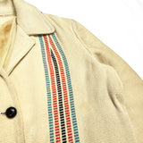 (VINTAGE) 1950'S Losso HAND WOVEN CHIMAYO JACKET AS IS