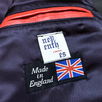 (DESIGNERS) MADE IN ENGLAND NEPENTHES LONDON UK TYPE LEATHER BIKER VEST