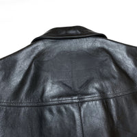 (DESIGNERS) MADE IN ENGLAND NEPENTHES LONDON UK TYPE LEATHER BIKER VEST