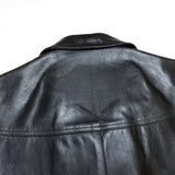 (DESIGNERS) MADE IN ENGLAND NEPENTHES LONDON UK TYPE LEATHER BIKER VEST