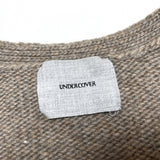 (DESIGNERS) 2000'S UNDER COVER CONNECTING DESIGN STRIPED LONG LENGTH KNIT CARDIGAN