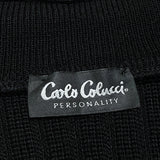 (VINTAGE) 1990'S～ Carlo Colluci HUMAN PATTERN DESIGN ZIP UP KNIT CARDIGAN