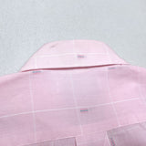 (DESIGNERS) 1980'S～ MADE IN HONG KONG Christian Dior LATTICE PATTERN X PATTERN ITALIAN COLLAR SHORT SLEEVE SHIRT