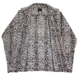 (DESIGNERS) Needles HEMP 100% LEOPARD PATTERN OPEN COLLAR BOX SHIRT