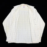 (VINTAGE) 1960'S～ Luxuriana LATTICE PATTERN COTTON 100% LOOP COLLAR BOX SHIRT AS IS