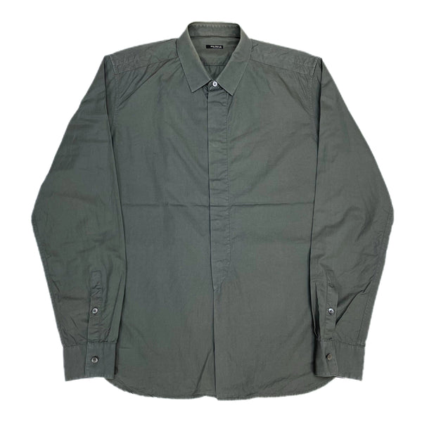 (DESIGNERS) MADE IN ITALY miu miu FRONT FLY PLAN SHIRT