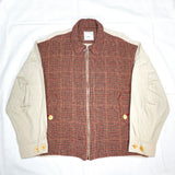 (DESIGNERS) 1990'S～ MADE IN JAPAN dezert from COMME des GARCONS PANELED DESIGN RAYON LINEN JACKET