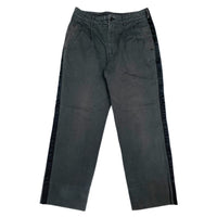 (DESIGNERS) AD2006 COMME des GARCONS HOMME 4 POCKET 2 TUCK PANTS WITH SIDE LINE