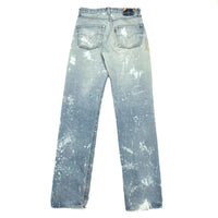 (VINTAGE) 1970'S～ Levi's 501 66 CHAIN STITCH BLEACHED DENIM PANTS