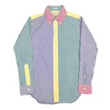 (VINTAGE) MADE IN USA INDIVIDUALIZED SHIRTS STRIPED 5 COLOR PANELED BD SHIRT