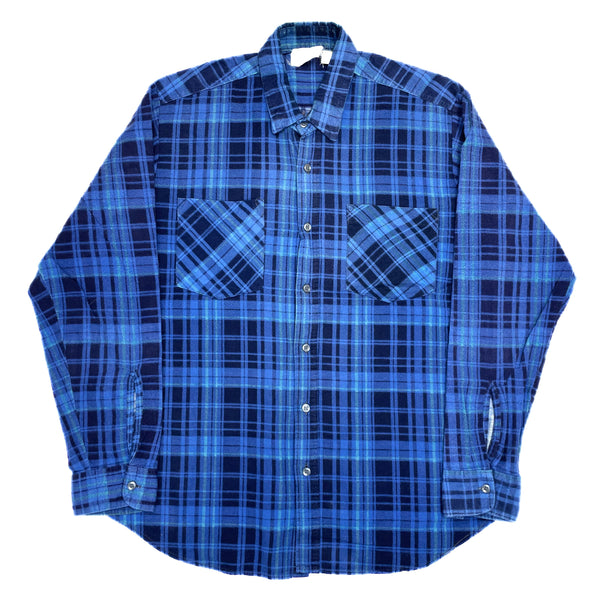 (VINTAGE) 1980'S～ UNKNOWN MADE IN SOUTH AFRICA PRINTED LIGHT FLANNEL SHIRT