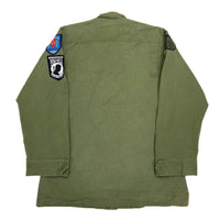 (VINTAGE) 1969 US ARMY JUNGLE FATIGUE 5th RIP STOP JACKET WITH 6 PATCHES