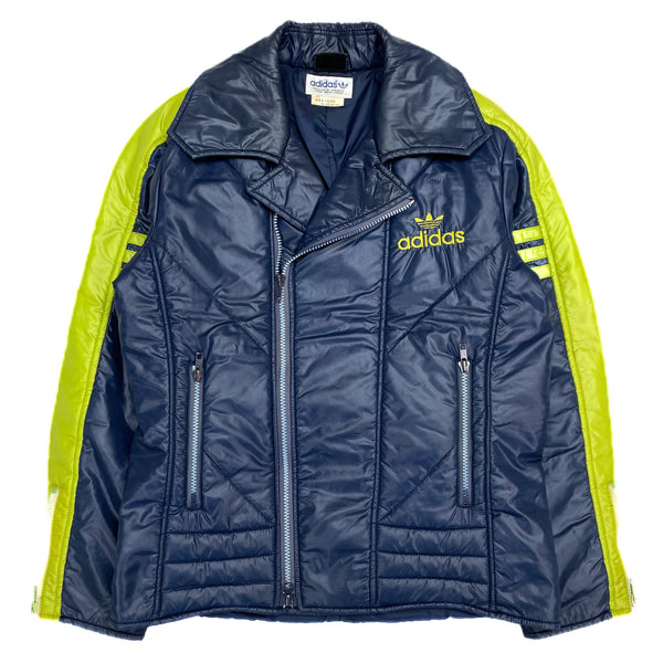 (JAPAN) 1980'S ADIDAS by DESCENTE PADDED DOUBLE BREASTED BIKER JACKET