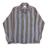 (VINTAGE) 1960'S～ Van Cort STRIPE PATTERN RAYON BOX SHIRT