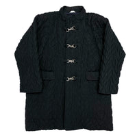 (JAPAN) 1990'S～ fut aba MODIFIED HOOK FASTENING DESIGN UNEVEN MATERIAL STAND UP COLLAR COAT