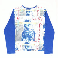 (T-SHIRT) 1990'S MADE IN USA RED HOT CHILLI PEPPERS TOTAL PATTERN LONG SLEEVE T-SHIRT