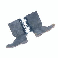 UNDER COVER FRINGE LONG LEATHER BOOTS