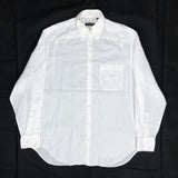 (DESIGNERS) 1990'S MADE IN ITALY GIORGIO ARMANI COLLAR SNAP BUTTON FASTENED LONG SLEEVE SHIRT