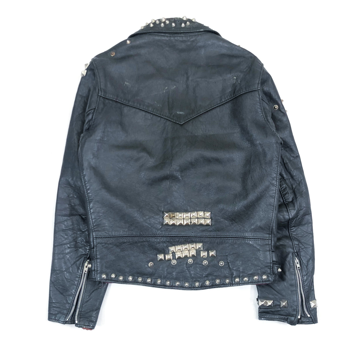 1970'S MADE IN BRITISH HIGHWAYMAN MANILA STUDDED CAFE RACER