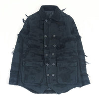 UNDERCOVER ARTS & CRAFTS CRUST PATCHWORK DOUBLE BREASTED DENIM JACKET