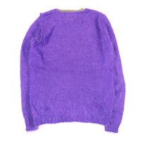 1990'S MADE IN ITALY W&LT LAYERED DEFORMATION DESIGN MOHAIR KNIT