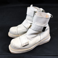 1990'S MADE IN BELGIUM DIRK BIKKEMBERGS LEATHER SKI BOOTS