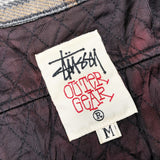 1980'S MADE IN USA OLD STUSSY OUTER GEAR QUILTING LINING HEAVY FLANNEL SHIRT