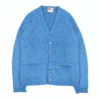 1960'S YOUNG BREED by REVERE MOHAIR KNIT CARDIGAN WITH POCKET