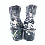(OTHER) MADE IN ITALY MARTIN MARGIELA 22 PAINTED SIDE ZIPPER HEEL BOOTS