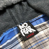 (VINTAGE) 1990'S MADE IN USA FEAR PULLOVER HOODED FLANNEL SHIRT ANORAK