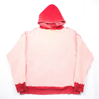 (BORO) 1960'S SUN FADED COTTON DOUBLE FACE LINING THERMAL PLAIN PULLOVER HOODIE SWEAT SHIRT