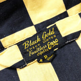DEAD STOCK 1930'S BLACK GOLD by ENRO CHECKERED FLAG PAJAMA SET UP