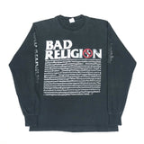 (T-SHIRT) 1990'S MADE IN USA BAD RELIGION SLEEVE PRINTED LONG SLEEVE T-SHIRT