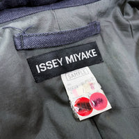 (DESIGNERS) 1990'S SAMPLE TAG ISSEY MIYAKE COLLAR BOA DOUBLE BREASTED RIDERS JACKET