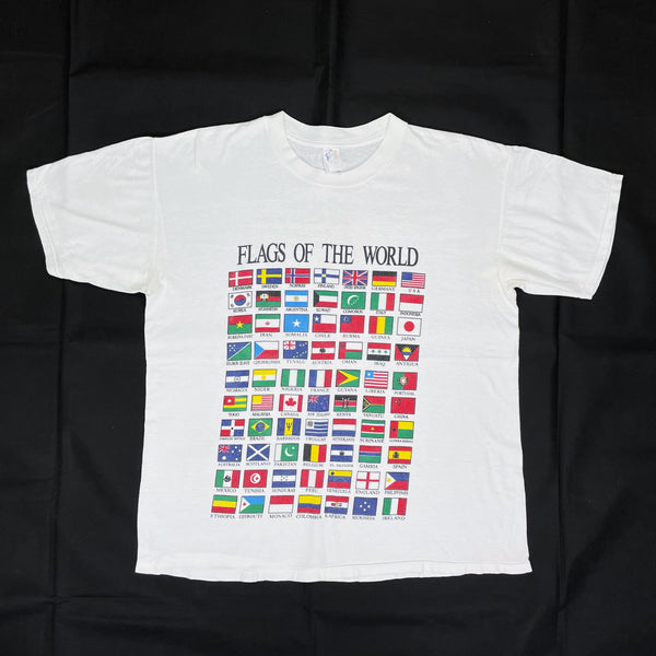 (T-SHIRT) 1990'S FLAGS OF THE WORLD T-SHIRT