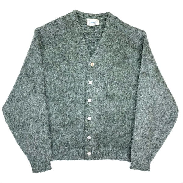 (VINTAGE) 1960'S BRENT MOHAIR KNIT CARDIGAN