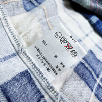 (DESIGNERS) REBUILD by NEEDLES REMAKE PATCHWORK LIGHT FLANNEL SHIRT