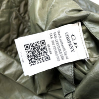 (DESIGNERS) C.P.COMPANY GARMENT DYED QUILTING JACKET WITH GOGGLES
